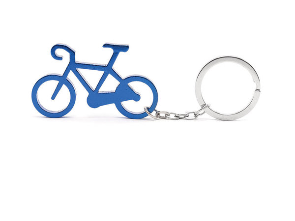 Llavero bici azul